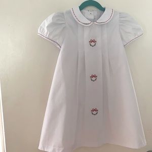 Shrimp & Grits beautiful smocked Christmas dress